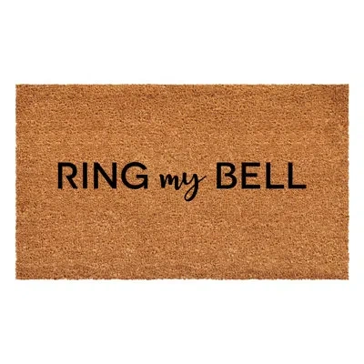Calloway Mills Ring My Bell Indoor Outdoor Door Mat In Brown