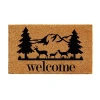 Calloway Mills Rocky Mountain Welcome Outdoor Rectangular Doormat In Multi