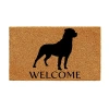 Calloway Mills Rottweiler Outdoor Rectangular Doormat In Brown