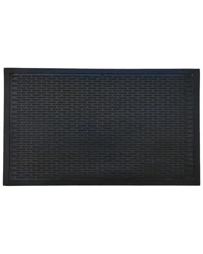 Calloway Mills Rubber Ridge Scraper Doormat In Gray