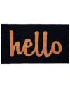 Calloway Mills Script Hello Doormat In Black