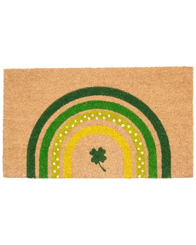 Calloway Mills St.patricks Rainbow Doormat In Green