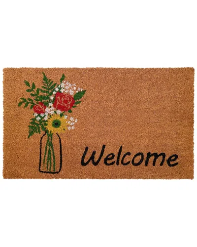 Calloway Mills Summer Bouquet Doormat In Brown