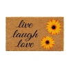 Calloway Mills Sunflower Live Laugh Love Outdoor Rectangular Doormat In Multi