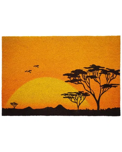 Calloway Mills Sunrise Doormat In Orange