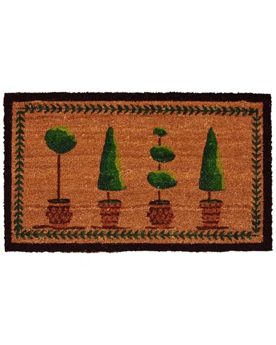 Calloway Mills Topiary Doormat In Brown