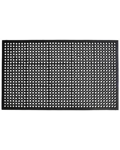 Calloway Mills True Step Open Circle Rubber Doormat In Black