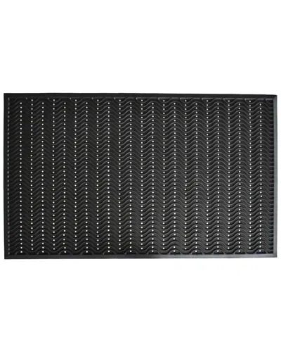 Calloway Mills True Step Wave Rubber Doormat In Black