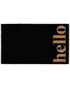 Calloway Mills Vertical Hello Doormat Black/natural
