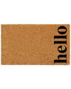 Calloway Mills Vertical Hello Doormat Natural/black