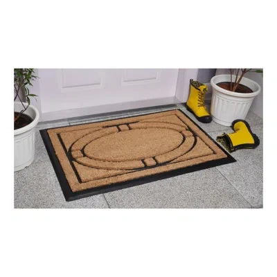 Calloway Mills Victorian Non-slip Indoor Outdoor Door Mat In Brown