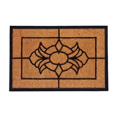 Calloway Mills Viola Outdoor Rectangular Doormat In Brown