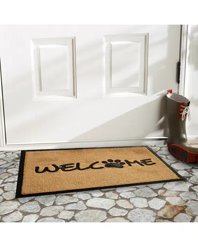 Calloway Mills Welcome Paw Doormat In Brown