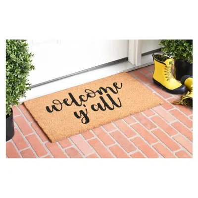 Calloway Mills Welcome Y'all Indoor Outdoor Door Mat In Multicolor