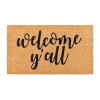 Calloway Mills Welcome Y'all Outdoor Rectangular Doormat In Multi
