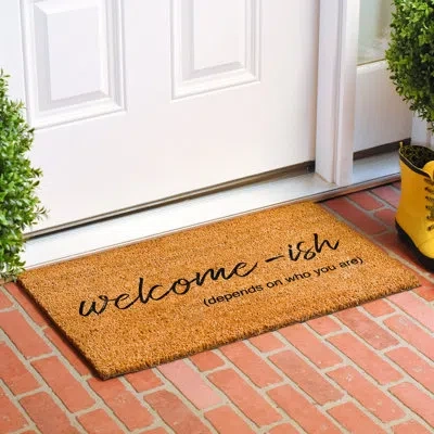 Calloway Mills Welcome-ish Indoor Outdoor Door Mat In Multicolor