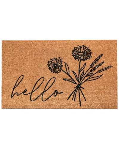 Calloway Mills Wildflower Bouquet Doormat In Brown