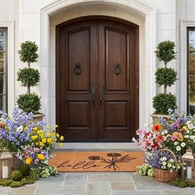 Calloway Mills Wildflower Bouquet Indoor Outdoor Door Mat In Multicolor