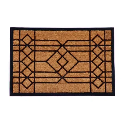 Calloway Mills Windgate Outdoor Rectangular Doormat In Brown