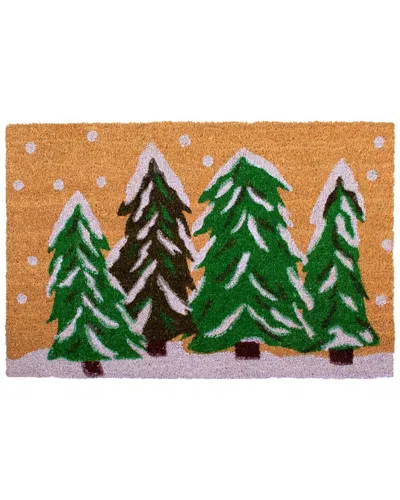 Calloway Mills Winter Wonderland Doormat In Green