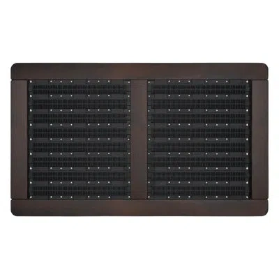 Calloway Mills Wooden Border Rubber Doormat 18 ''x  30'' In Multi
