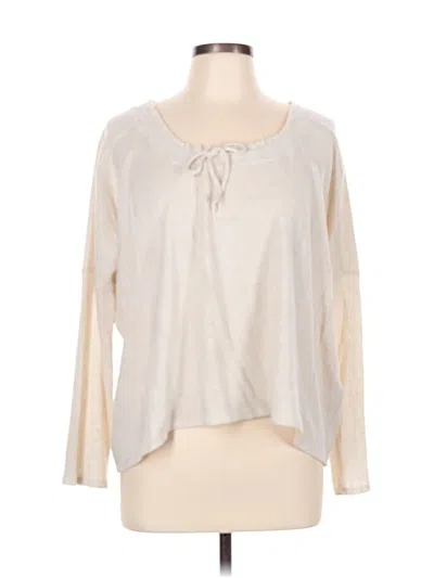 Pre-owned Calme Pullover Sweater In White