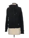 Calme Zip Up Hoodie In Black