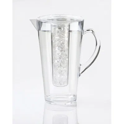 Cal-mil 2 Liter Polycarbonate Pitcher With Ice Chamber In Clear
