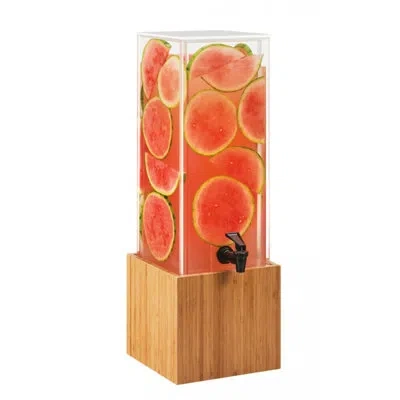 Cal-mil 3 Gallon Dispenser With Decorative Infusion Wall In Black