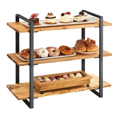 Cal-mil 3 Shelf Black Frame Riser