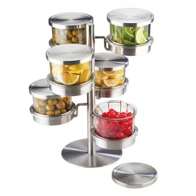 Cal-mil 6 Tier Revolving Chilled Mixology Display