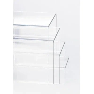 Cal-mil Acrylic Riser Set - 8" X 8" X 8" In Clear