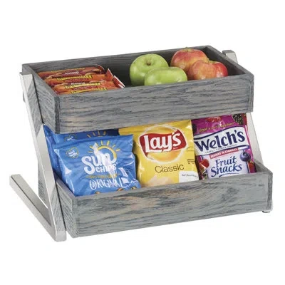 Cal-mil Ashwood 2 Tier Merchandiser In Gray