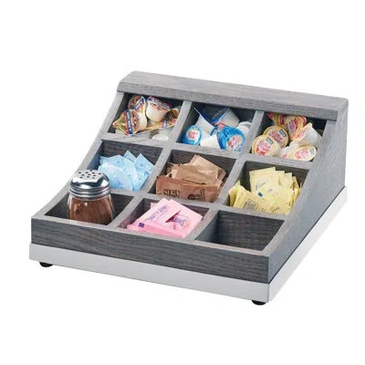 Cal-mil Ashwood 9 Section Condiment Display In Gray