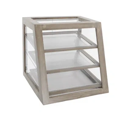 Cal-mil Aspen Slanted Display Case In Gray