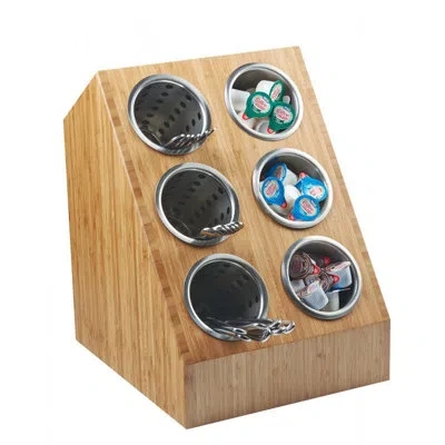 Cal-mil Bamboo Compartment Spacesaver