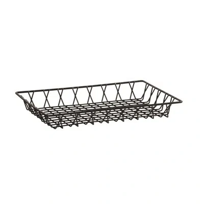 Cal-mil Black Wire Tray - 18" X 12" X 3" In Brown