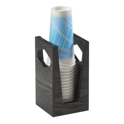 Cal-mil Cinderwood Cup & Lid Holder In Dark Gray