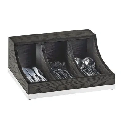 Cal-mil Cinderwood Flatware Organizer In Black