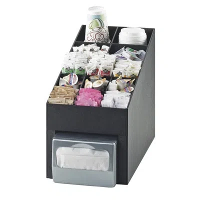 Cal-mil Classic 6 Section Condiment Organizer In Black