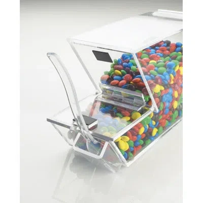 Cal-mil Classic Acrylic Topping Dispenser Clear With Holster