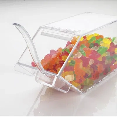 Cal-mil Classic Acrylic Topping Dispenser With Holster In Clear