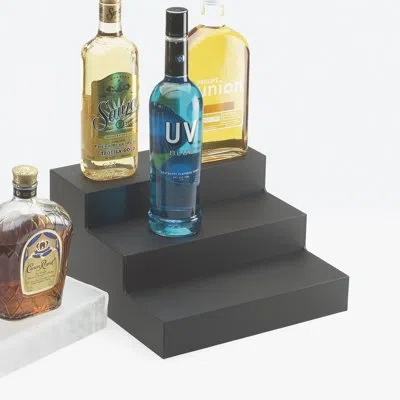 Cal-mil Classic Graphite Acrylic Bottle Display - 12" X 13" X 6 3/4"