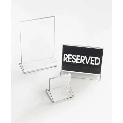 Cal-mil Classic Standard Tabletop Cardholder In Clear