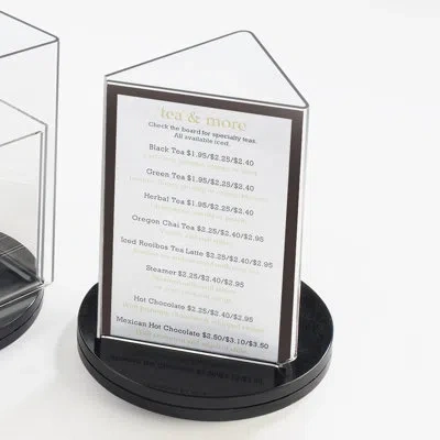 Cal-mil Classic Turntable Cardholder In Clear