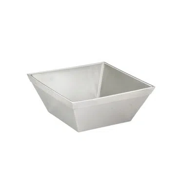 Cal-mil Cold Concept Square Stainless Steel Bowl - 7" X 7" X 4" In White