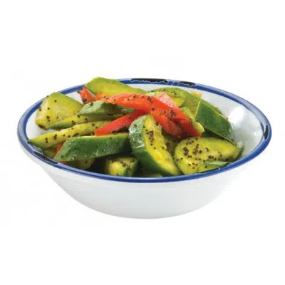 Cal-mil Enamelware 18 Oz. Melamine Bowl In White