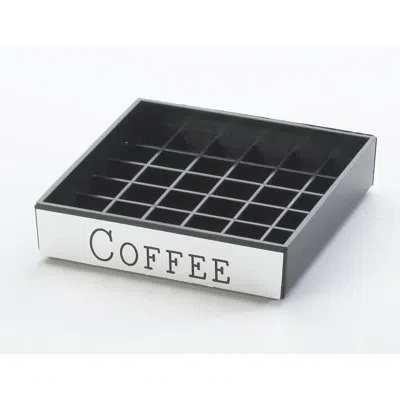 Cal-mil Engraved Silver "coffee" Drip Tray