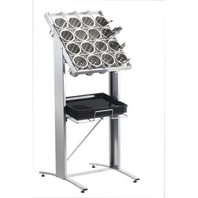 Cal-mil Floor Flatware And Tray Display