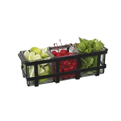 Cal-mil Heritage Jar Display With 3 Glass Jars
